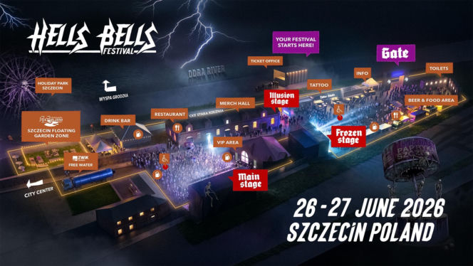 Mapa Hells Bells Festival 2026