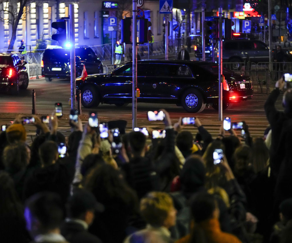 Dziki tłum przywitał Joe Bidena pod Marriottem 