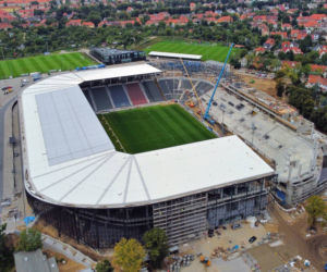 Budowa stadionu w Szczecinie - wrzesień 2021