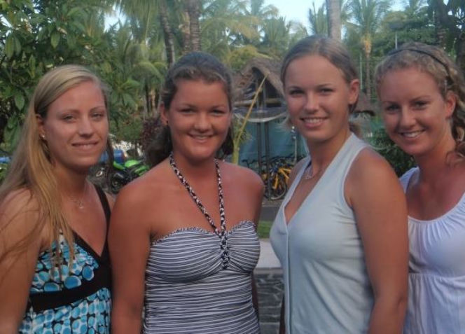Andżelika Kerber, Agnieszka Radwańska, Karolina Woźniacka, Urszula Radwańska
