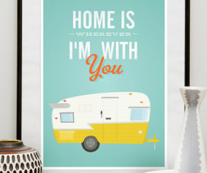 Plakat w stylu retro