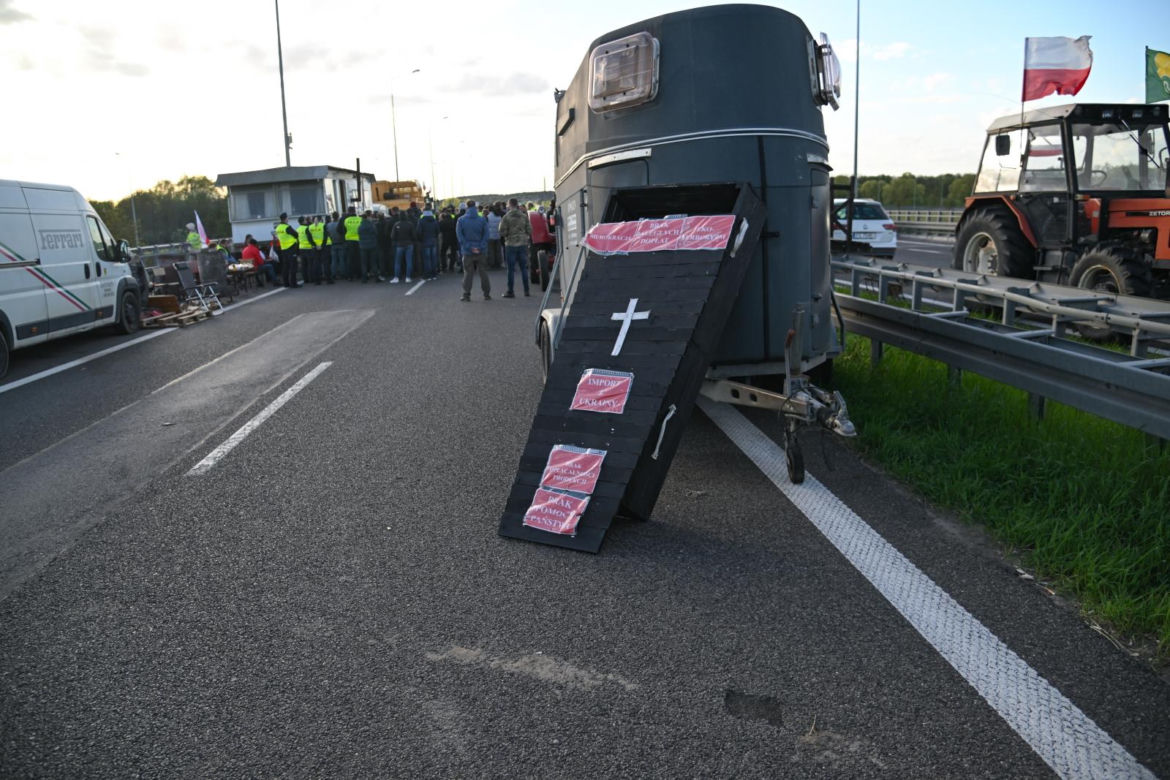 Strajk rolników w Myśliborzu na S3