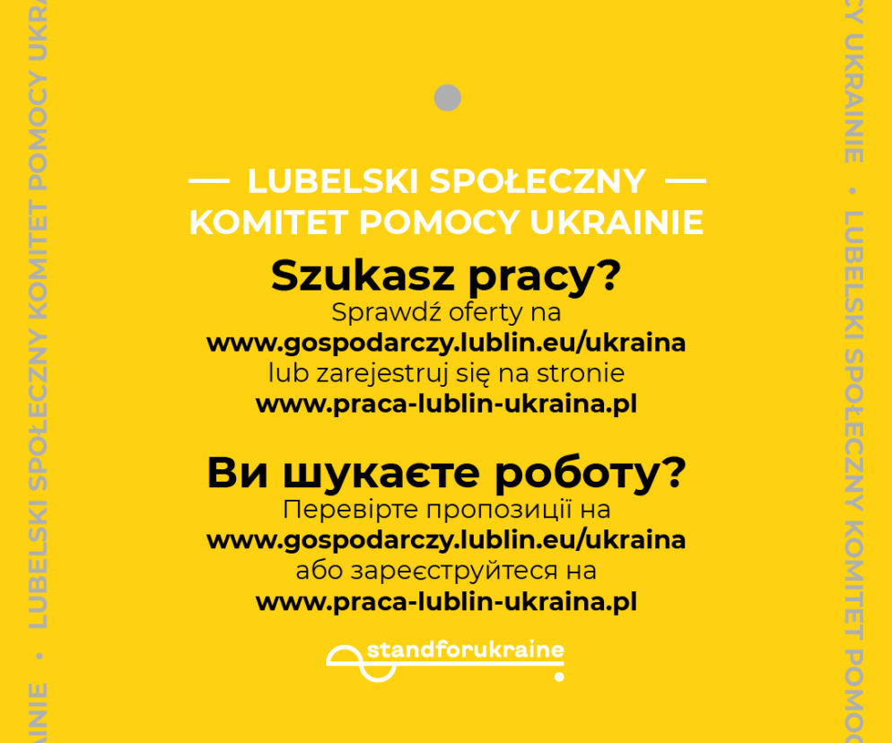 Lublin chce ułatwić Ukraińcom uciekającym przed wojną kontynuację pracy zawodowej