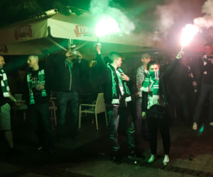 Feta piłkarzy i kibiców Lechii Gdańsk