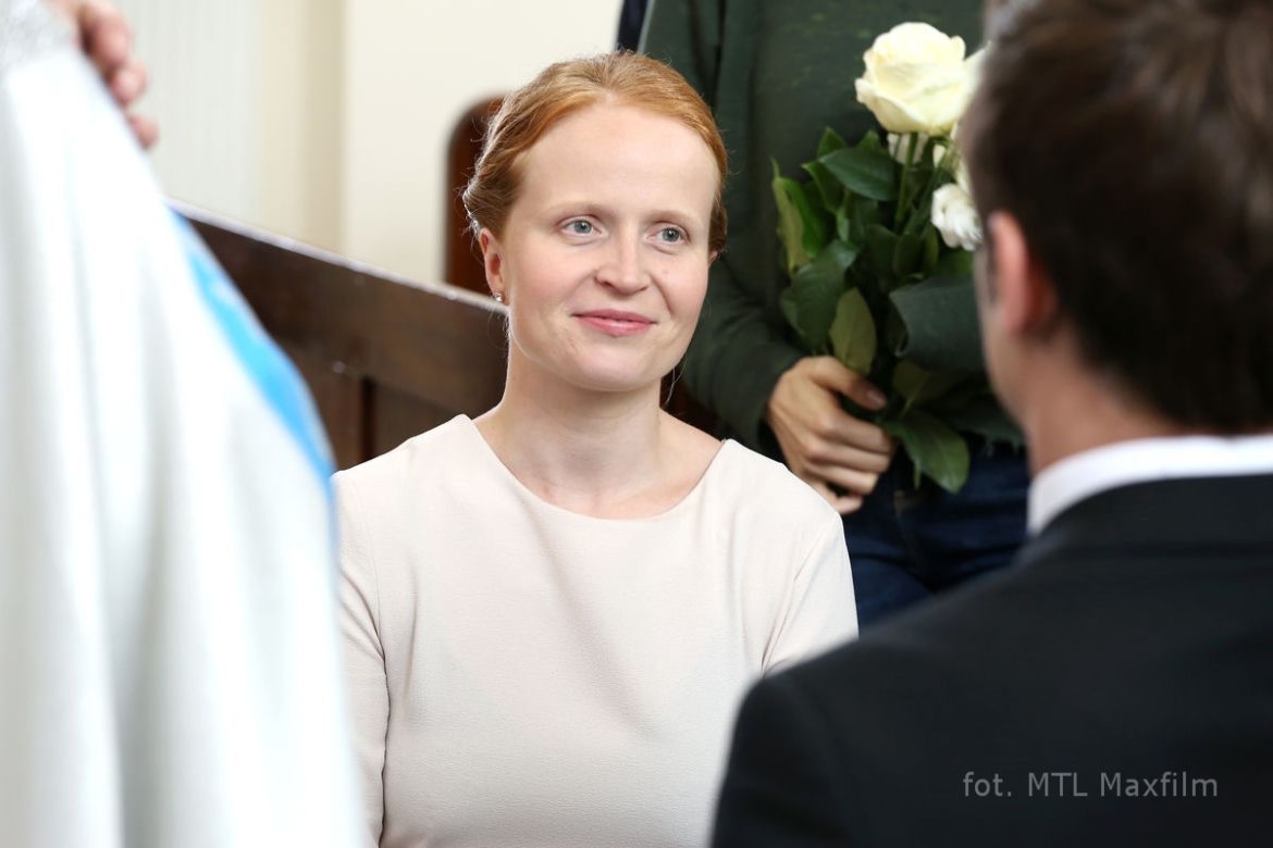 M jak miłość odc. 1111. Ewa (Dominika Kluźniak), Marek (Kacper Kuszewski)