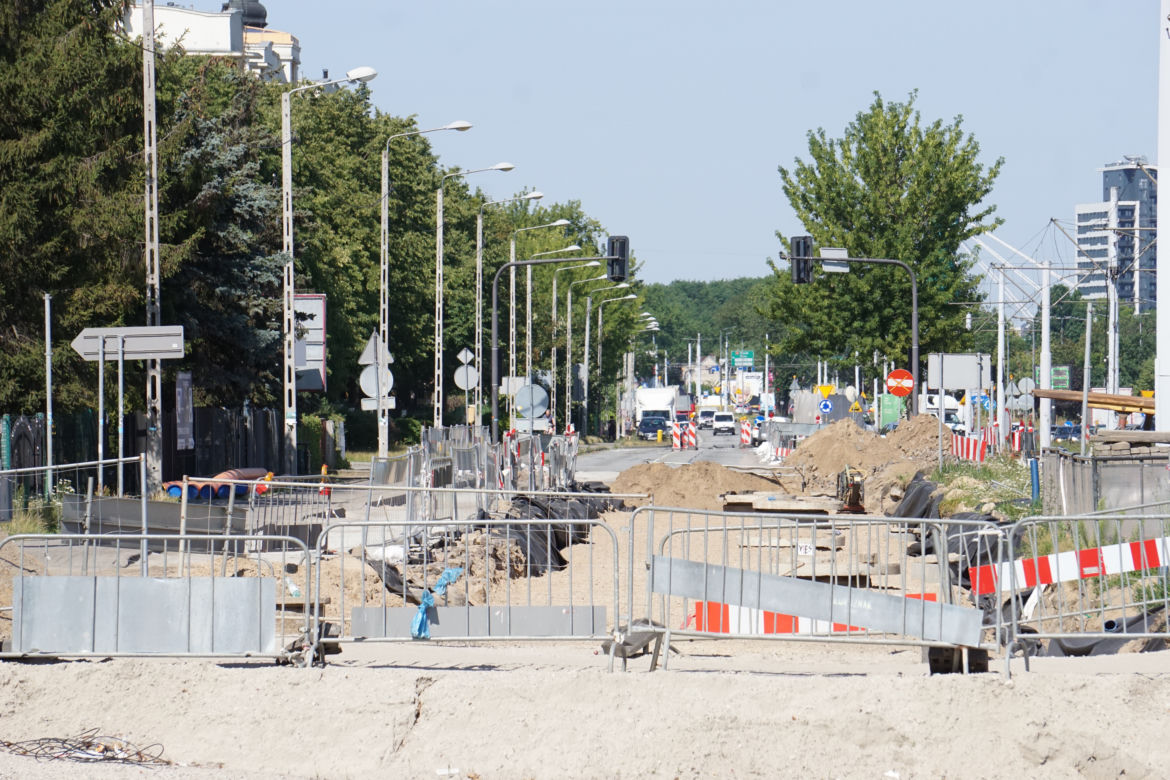 Budowa nowego torowiska na ul. Perłowej w Bydgoszczy 