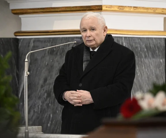 Kaczyński na pogrzebie. Poruszające przemówienie
