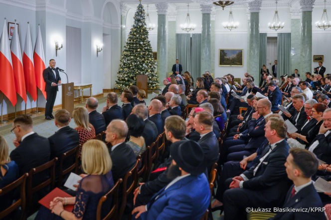 Nawroccy zadali szyku na spotkaniu z Korpusem Dyplomatycznym