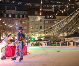 Lodowisko na Rynku Starego Miasta w Warszawie