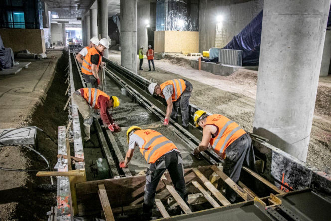 Prace w tunelu tramwajowym przy Dworcu Zachodnim