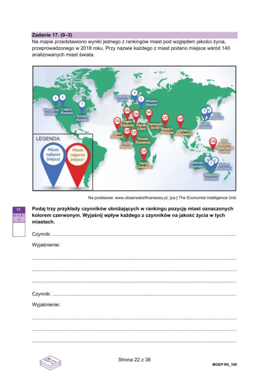 Matura próbna 2025: geografia. Arkusze CKE i odpowiedzi. Poziom rozszerzony [Formuła 2023]