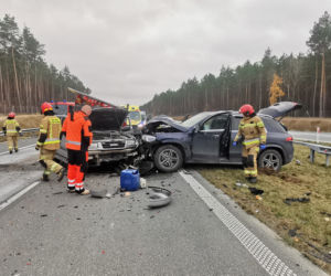 Wypadek na S5 w Pawłówku pod Bydgoszczą. Jedna osoba ranna [ZDJĘCIA]