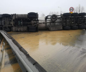 Wypadek na A1 pod Częstochową