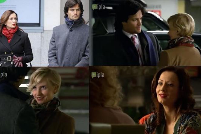 PRZYJACIÓŁKI 2 sezon odc. 21. Zuza (Anita Sokołowska), Łukasz (Mikołaj Krawczyk), Ewelina (Agnieszka Judycka)