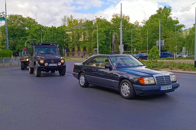 Parada zabytkowych pojazdów w Szczecinie