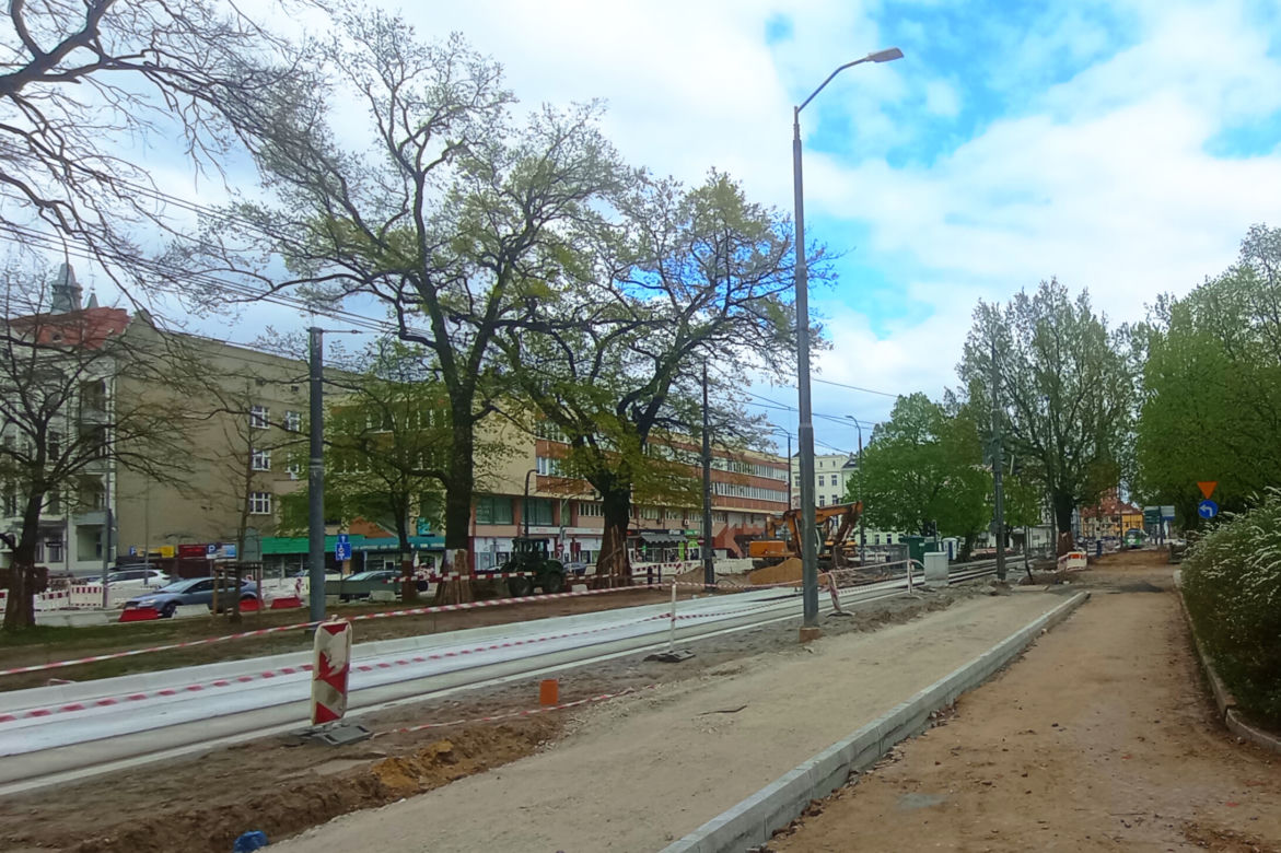 Przebudowa placu Zwycięstwa. Duże zmiany w kursowaniu tramwajów