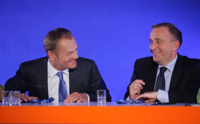Donald Tusk i Grzegorz Schetyna