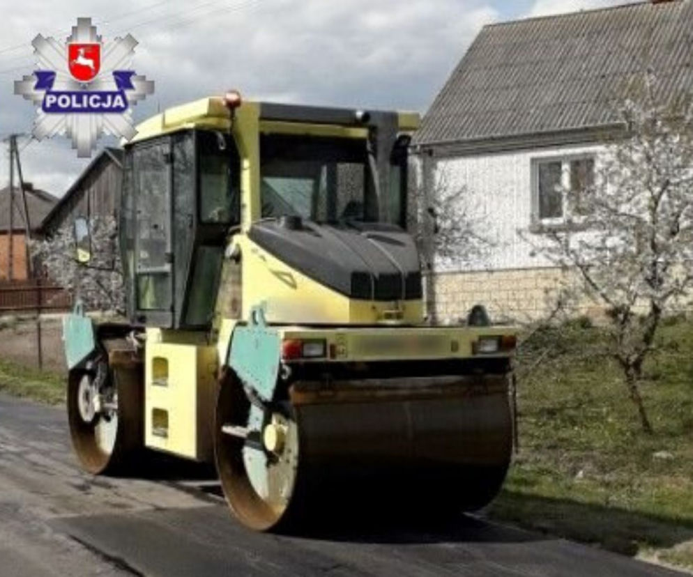 Jeździł walcem po pijaku. Na szczęście zatrzymali go policjanci