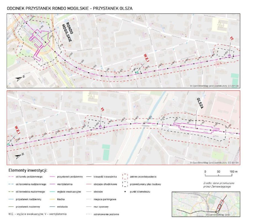 Tam powstanie pierwsza linia metra w Krakowie. Przebieg trasy, nazwy przystanków i mapy