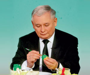 Prezes Jarosław Kaczyński malował PiSanki