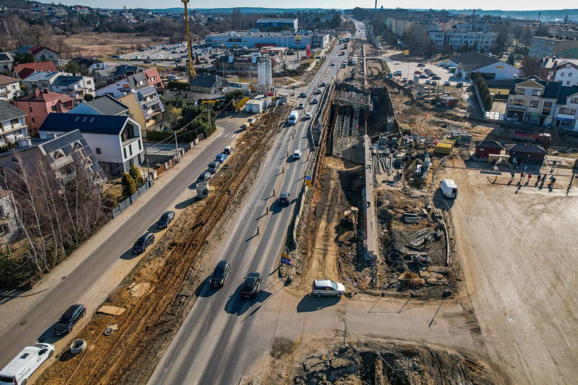 Przebudowa DK94 w Olkuszu - marzec 2026