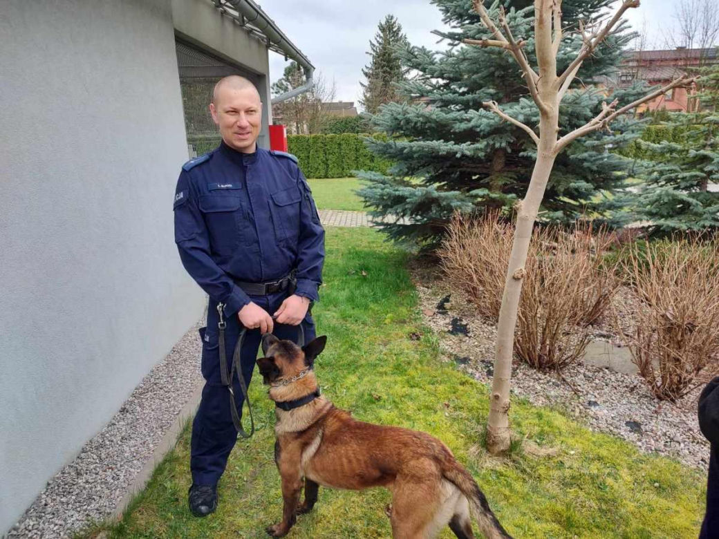Szewron dołączył do grona policjantów. To zawodowiec do zadań specjalnych na czterech łapach