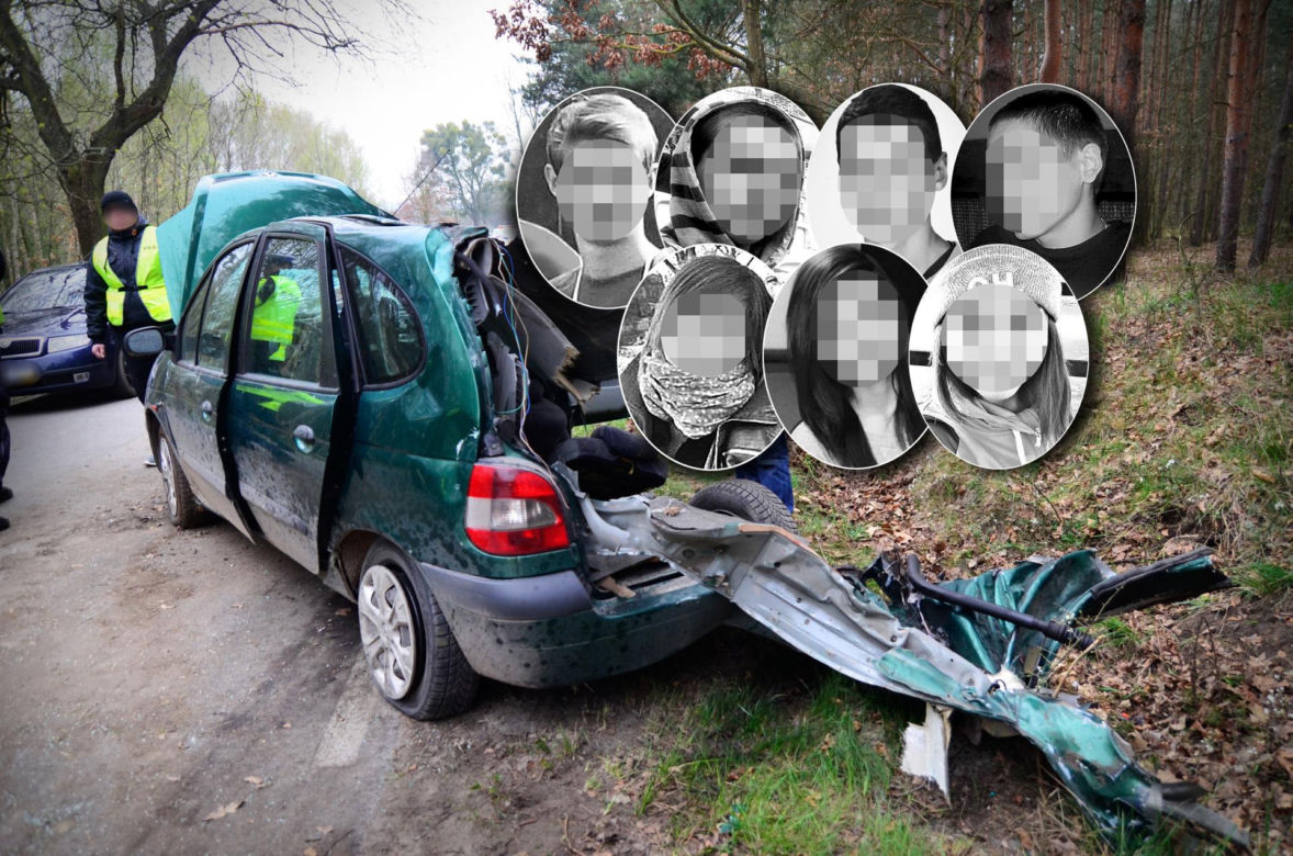Tragiczny wypadek w Klamrach. Siedmioro nastolatków zginęło w nocy
