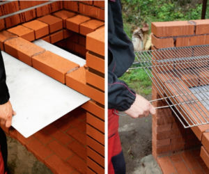 Murowany grill. Budowa grilla ogrodowego z klinkieru - krok po kroku