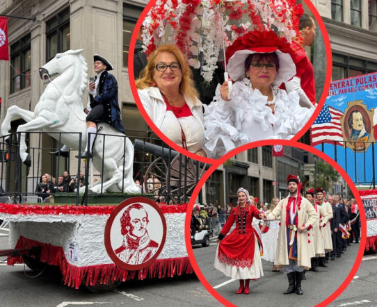 W strugach deszczu, ale z Polską w sercu. 89. Parada Pułaskiego na Manhattanie