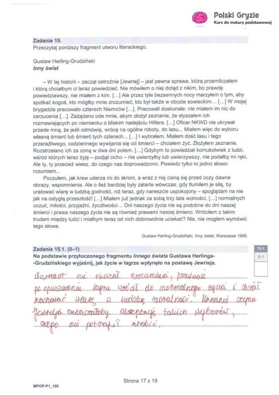 Matura 2026 z języka polskiego: odpowiedzi do wszystkich zadań z arkusza CKE 4.05.2026