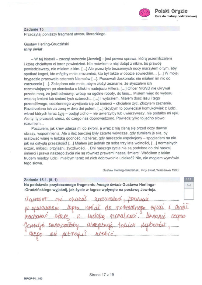Matura 2026 z języka polskiego: odpowiedzi do wszystkich zadań z arkusza CKE 4.05.2026