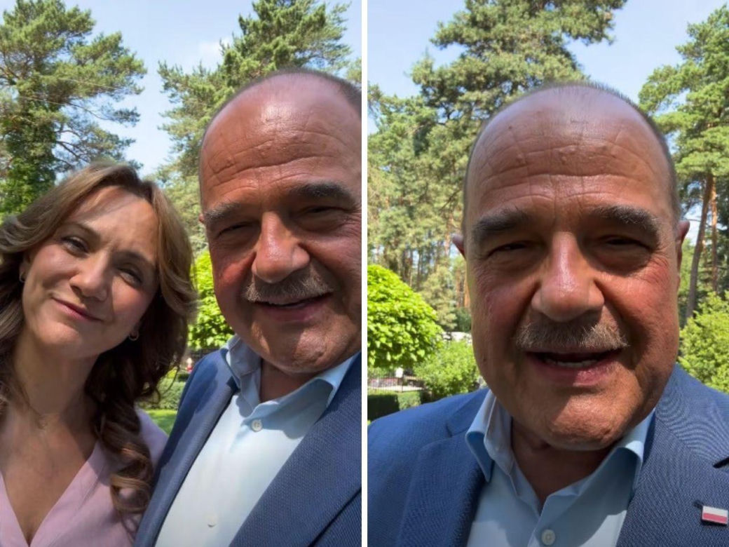 Wielkie spotkanie na planie "Rancza". Cezary Żak i Ilona Ostrowska