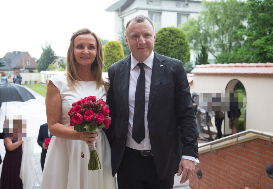 Państwo Kurscy wchodzą do kościoła