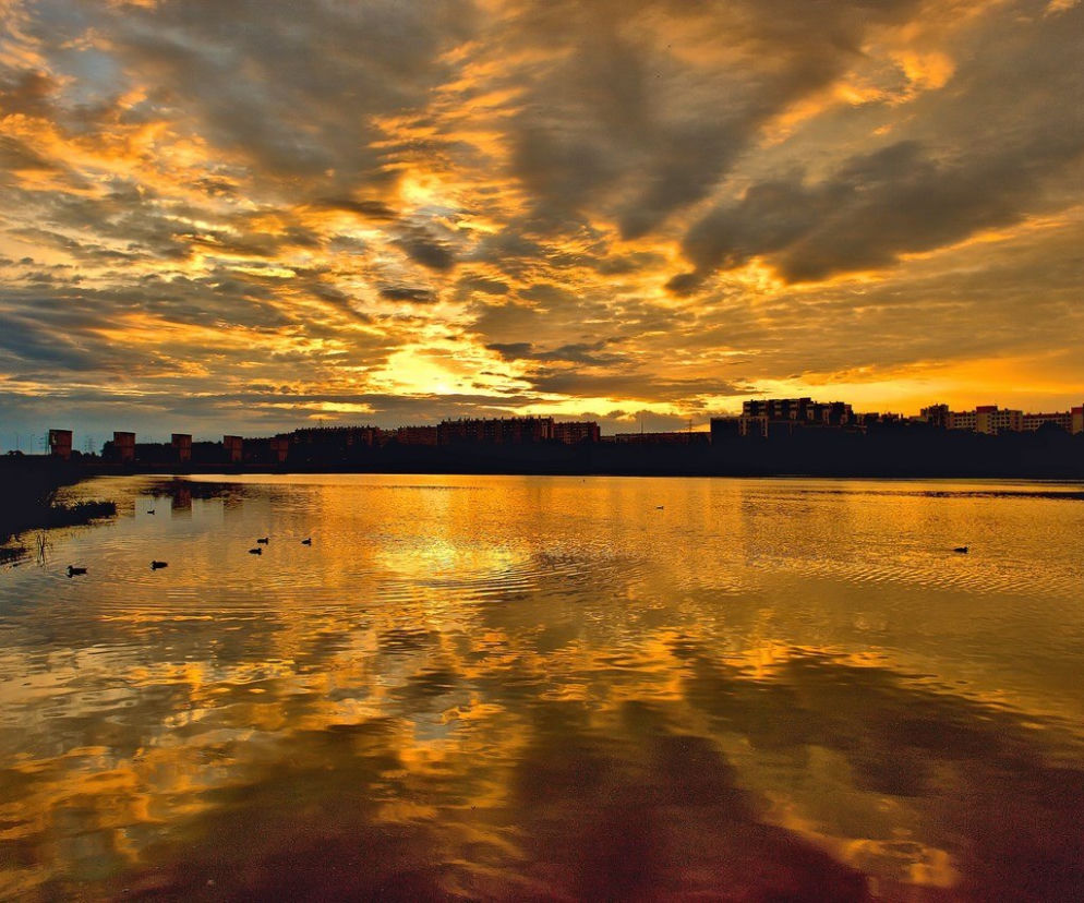 Wschód słońca nad Rzeszowem