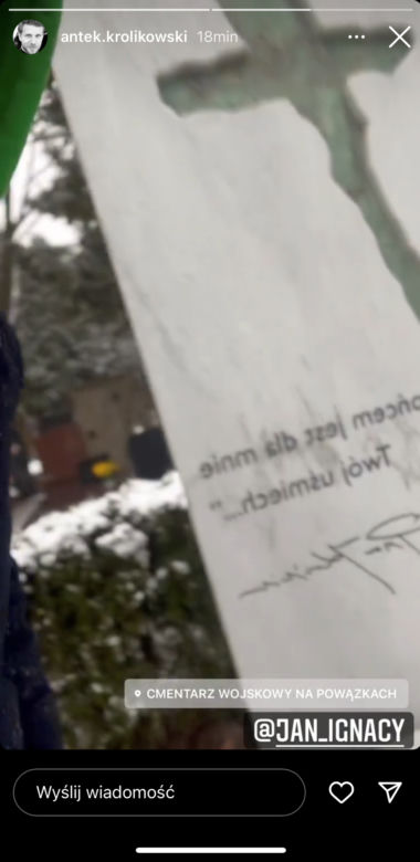 Królikowski odwiedził grób ojca 