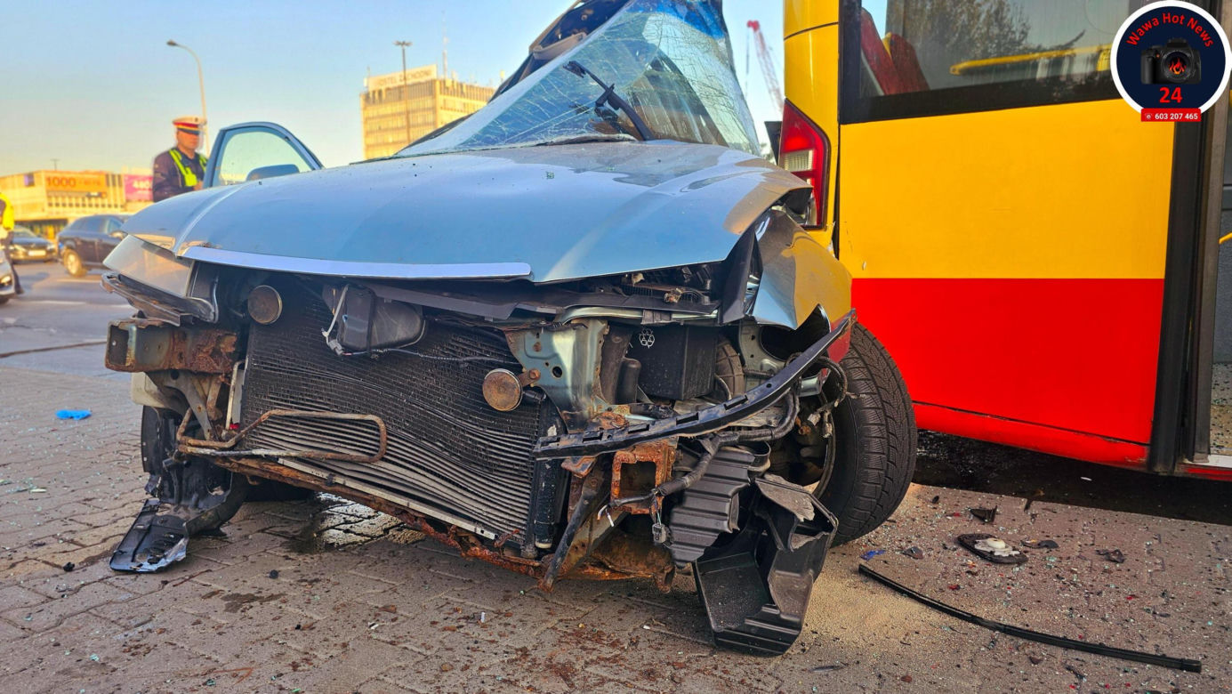 24-latek wbił się w tył autobusu i zmarł. Tragedia w Al. Jerozolimskich w Warszawie