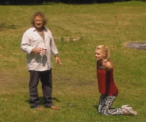 Ranczo 8 sezon odc. 94. Monika (Emilia Komarnicka), Kusy (Paweł Królikowski)