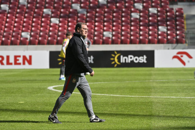 Trening reprezentacji Polski przed meczem ze Szwecją