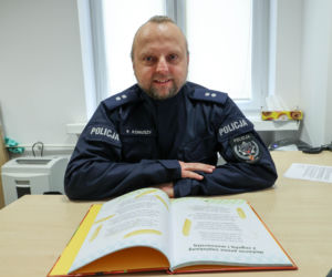 Robert Koniuszy, rzecznik prasowy Komendy Rejonowej Warszawa Mokotów