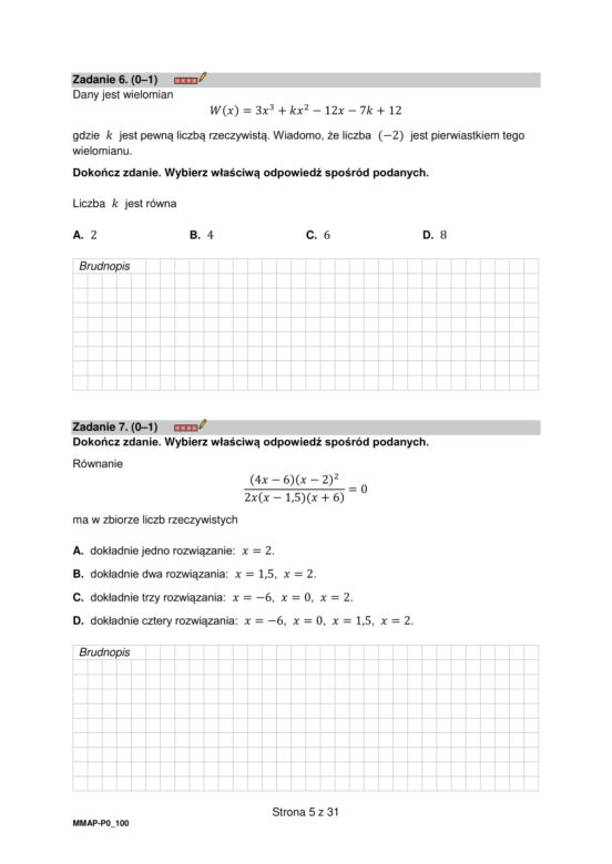 Matura 2023. Arkusz pokazowy matematyka