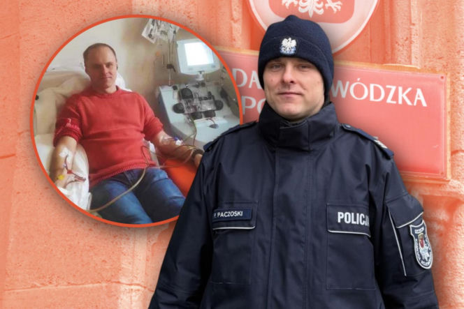 Sierż. szt. Paweł Paczoski ze Szczecina został dawcą szpiku