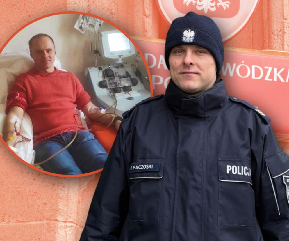 Sierż. szt. Paweł Paczoski ze Szczecina został dawcą szpiku