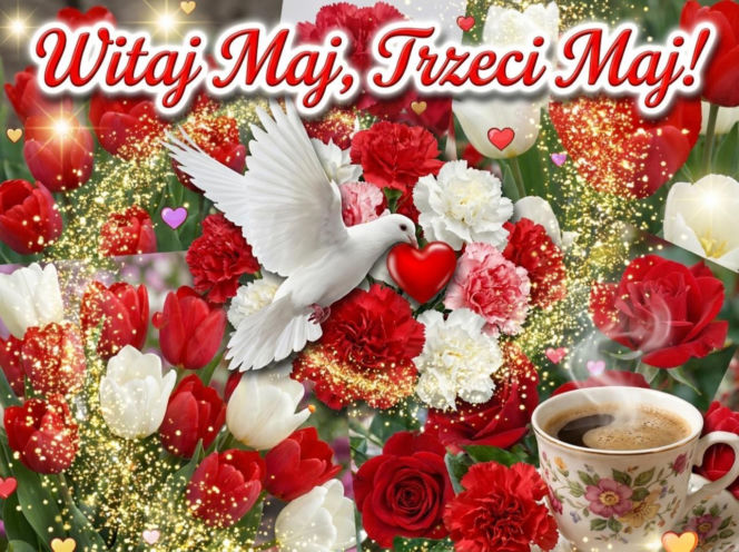 kartka na dzień dobry 3 maja