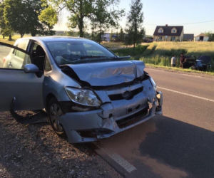 Czechowizna. Wypadek na DK 65. Zderzenie hondy z toyotą