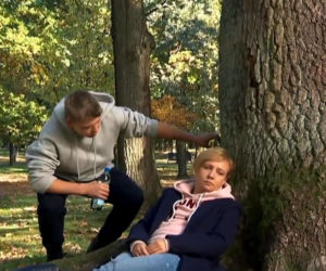 Barwy szczęścia odc. 2221. Tymon (Jakub Wróblewski), Sabina (Barbara Kurzaj)