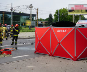 Śmiertelny wypadek motocyklisty w Radości