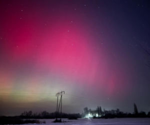 Zorza polarna w Siedlcach