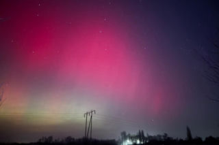 Zorza polarna w Siedlcach