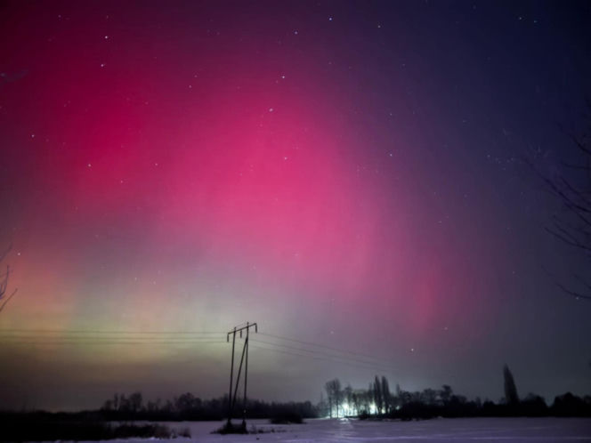 Zorza polarna w Siedlcach