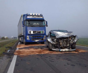 Wypadek w Zaleszanach na Podkarpaciu